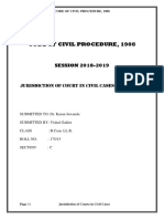 Code of Civil Procedure, 1908: SESSION 2018-2019