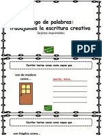 Tarjetas Escritura Creativa