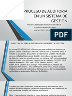 Proceso de Auditoria en Un Sistema de Gestion