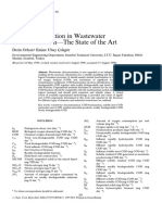 COD Fractionation in Wastewater Characterization-The State of The Art