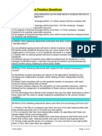 Corporate Finance Practice Questions