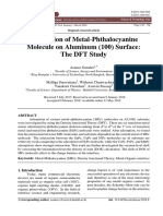 Adsorption of Metal-Phthalocyanine Molecule On Aluminum (100) Surface: The DFT Study