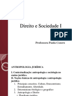 Direito e Sociedade I - Antropologia