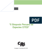 II Simposio Peruano de Especies CITES