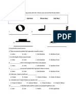 Quarter Rest Half Note Whole Note Half Rest Quarter Note