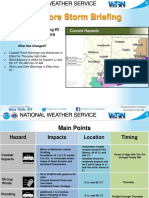 Offshore Storm Briefing: Decision Support Briefing #3 As Of: 5 PM Oct 09, 2019