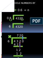 Dividing Whole Numbers by Decimals