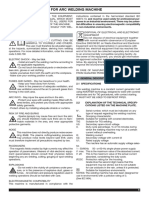 Welding Machine Manual Instruction