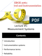 Lecture #1 (Measurement Systems)