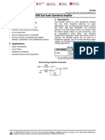 RC4580 Dual Audio Operational Amplifier: 1 Features 3 Description