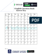 IBPS PO Prelims 2018 English Answer Key