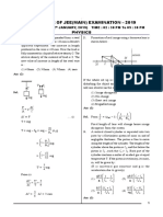 JEE Main 2019 Question Paper 12th Jan Evening PDF