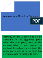 Remedies For Breach of Contract