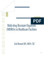 Multi-Drug Resistant Organisms (Mdros) in Healthcare Facilities