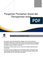 Materi 1 Pengertian Perubahan Dan Disorganisasi Sosial