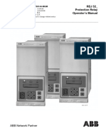 REJ 52 - Protection Relay Operator's Manual: 1MRS750144-MUM