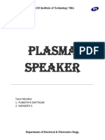 Plasma Speaker: NMAM Institute of Technology Nitte