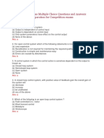 Control Systems Multiple Choice Questions and Answers - April 2016