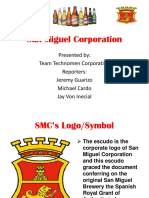 San Miguel Corporation: Presented By: Team Technomen Corporation Reporters: Jeremy Guarizo Michael Cardo Jay Von Inecial