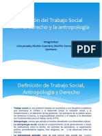 Relacion Del Trabajo Social Con El Derecho y La Antopologia