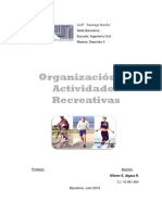 Organización de Actividades Recreativas