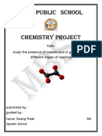 Mbs Public School: Topic: Study The Presence of Oxalate Ions in Guava Fruit at Different Stages of Ripening