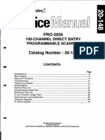 Tandy Scanner PRO-2026 USER MANUAL