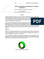 Optimization of Parameters For Effective Laser Welding of Aerospace Components