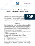 Simulation of Cascade H-Bridge Multilevel Inverter With Equal DC Voltage Source