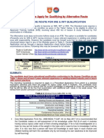 IWCP: How To Apply For Qualifying by Alternative Route