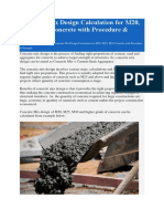 Concrete Mix Design Calculation For M20, M25, M30 Concrete With Procedure & Example