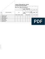 Component Sheet MBA Integrated IX Sem