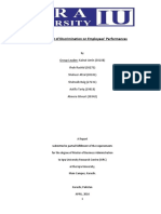 Title: Effect of Discrimination On Employees' Performances