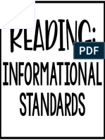 Reading - Informational Standards