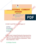 Agriculture Current Affairs