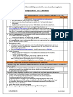 Employment Visa Checklist