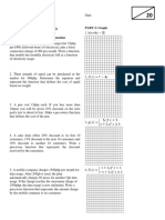 Worksheet #2: Application of Functions PART 1: Linear and Piecewise Function PART 2: Graph