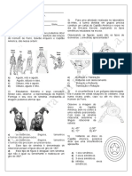 Avaliação Sobre Simetria, Angulos e Poligonos