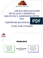 Proceso de Racionalizacion 2015