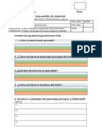 Evaluación - Los Cuentos de Tocuen