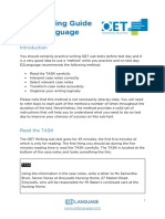 OET Writing Guide by E2Language PDF