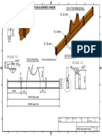 Plano Viga Soporte Mayor Herramienta Extracción Cilindro Brazo HITACHI EX5600