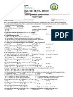 2018 Math 8 1st Quarter