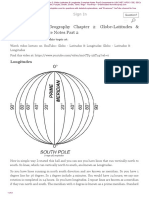 CH 2 Globe Latitudes Longitudes Part 2