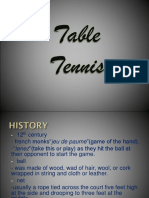 Table Tennis Report