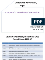 Pimpri Chinchwad Polytechnic, Nigdi: Chapter 01-Inversions of Mechanism