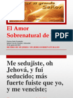 El Amor Sobrenatutal de Dios