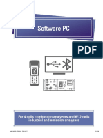 Software PC: For 4 Cells Combustion Analyzers and 6/12 Cells Industrial and Emission Analyzers