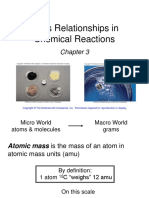 Chapter 3 Mass Relationships in Chemical Reactions