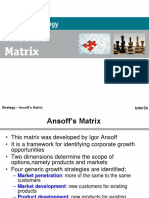 Ansoff Matrix Presentation